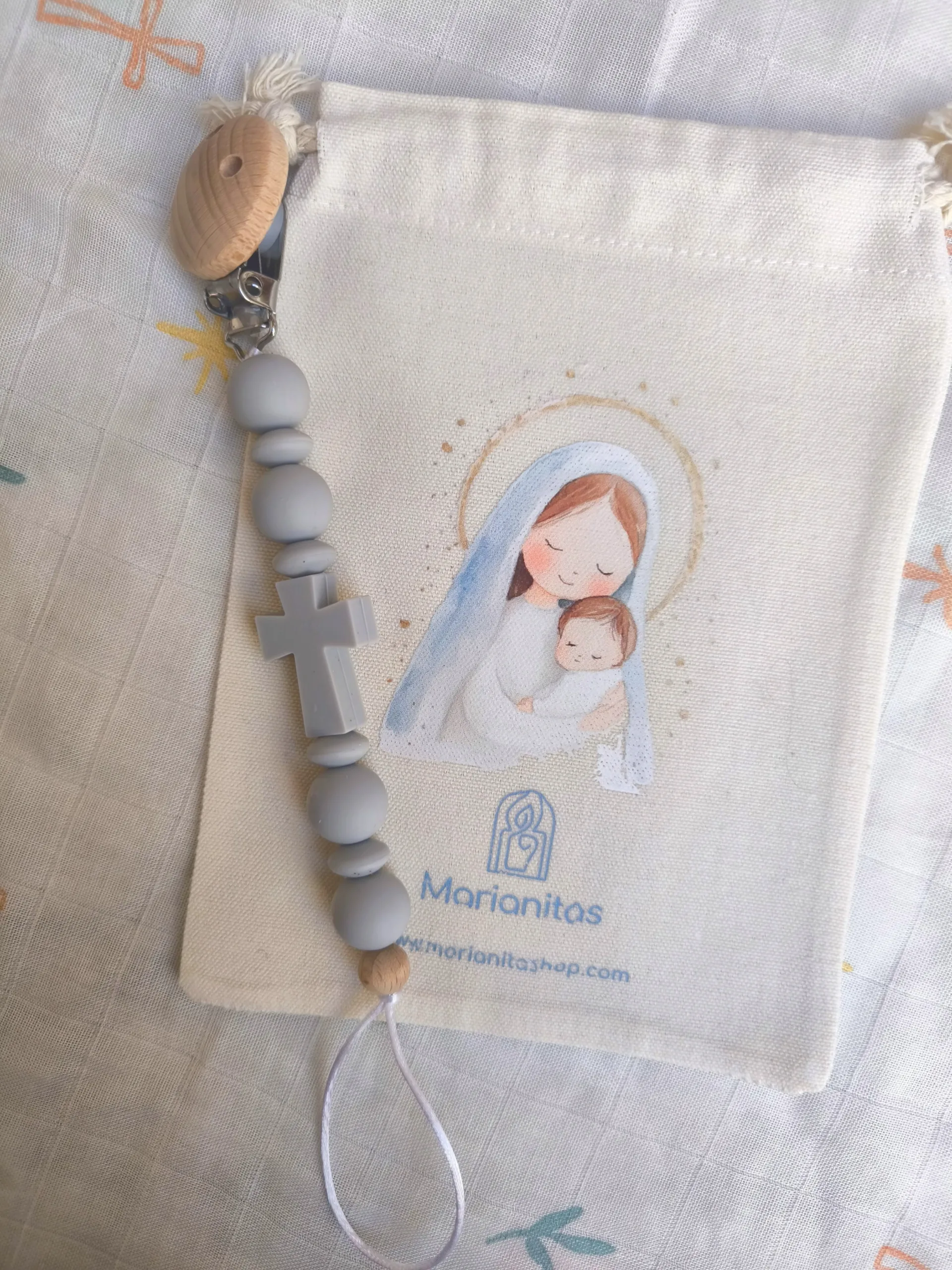 cadena cruz silicona